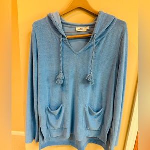 Vineyard Vines  NWOT Drawstring Terry Cloth Hoodie with Pockets Size S